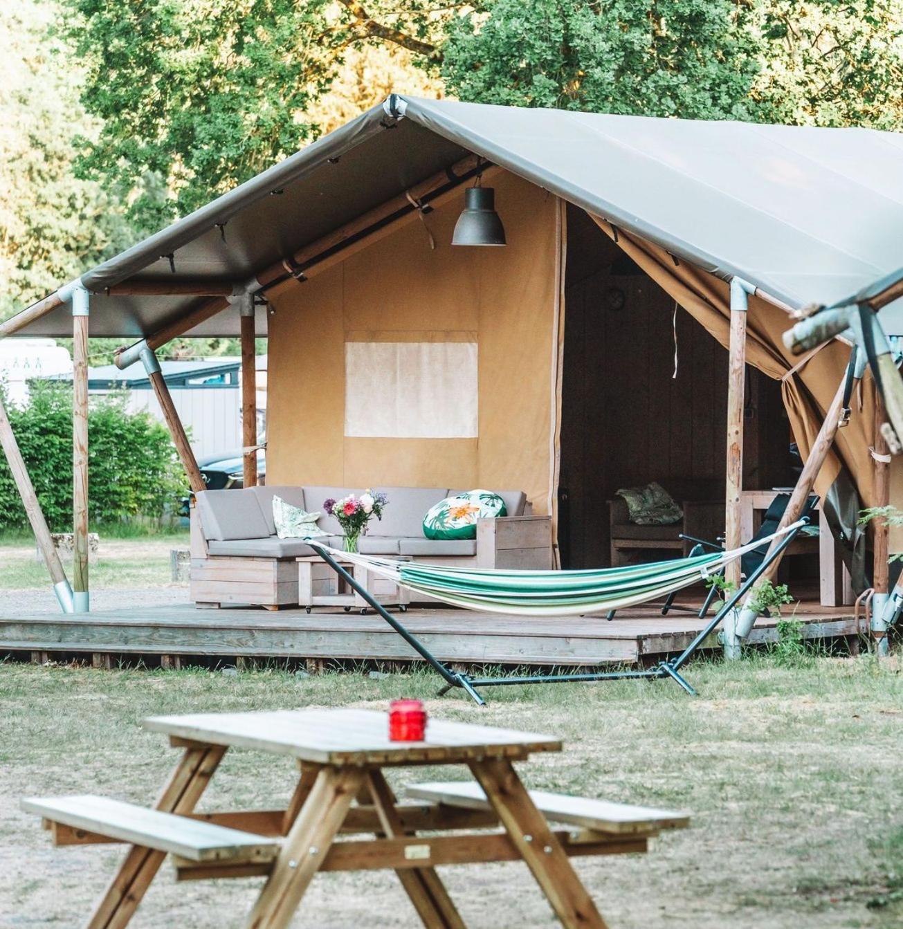 Glamping Holten Luxe Safaritent 2 Esterno foto